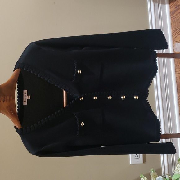 Nwt Nanette Lepore true black jacket with gold button - Picture 7 of 13